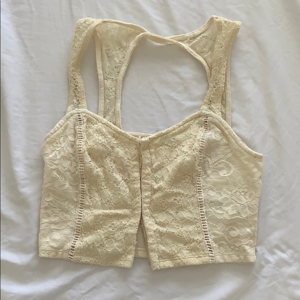 Kimchi Blue laced crop top